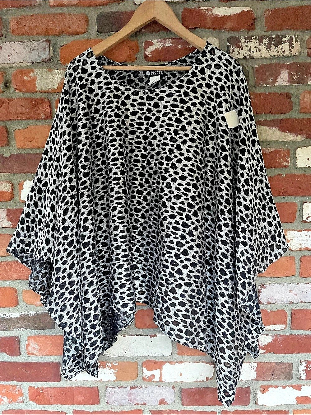 Y2K BOUJEE metallic leopard Poncho NWT